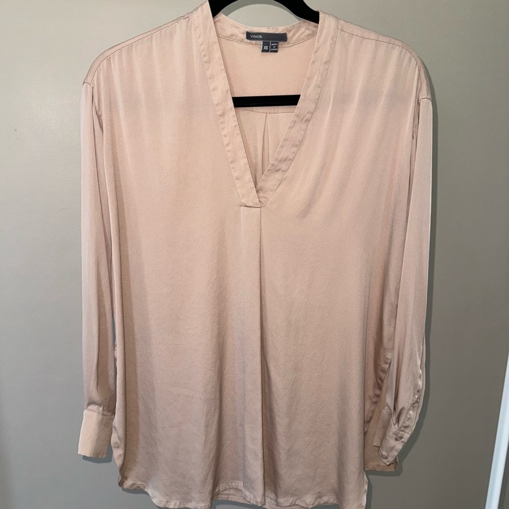 Vince Silk Blouse Top